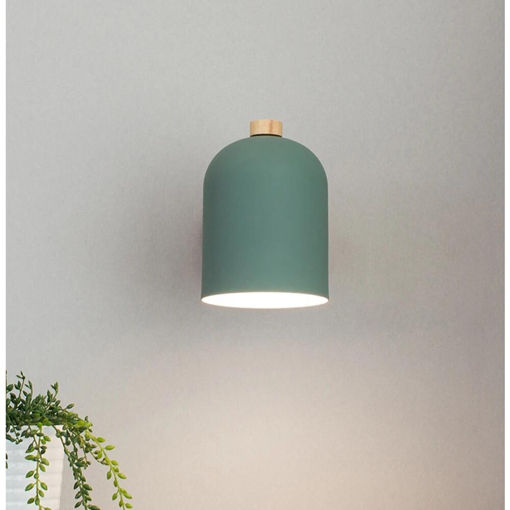 Scandinavian Wood Wall Light with LED Bulb