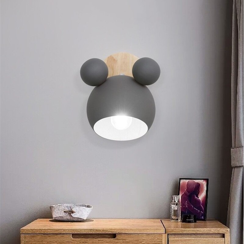 Child-Safe LED Wall Lamp with Adjustable Brightness