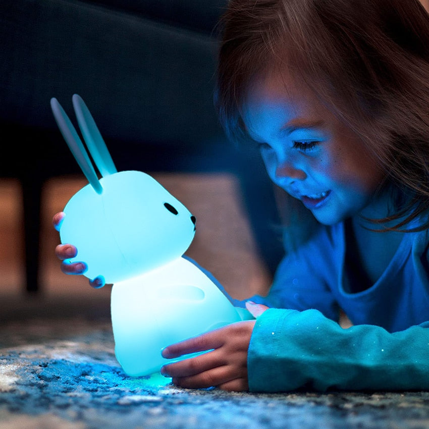 Cute LED Animal Night Light with 7 Color Options and Timer