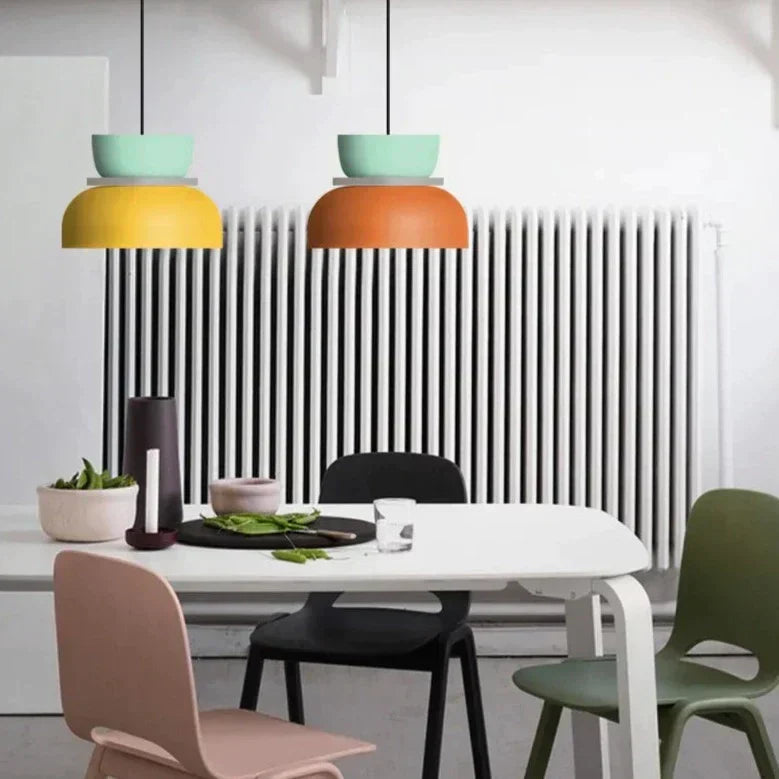 Scandinavian Macaron Pendant Lamp - Multicolored Nordic Design