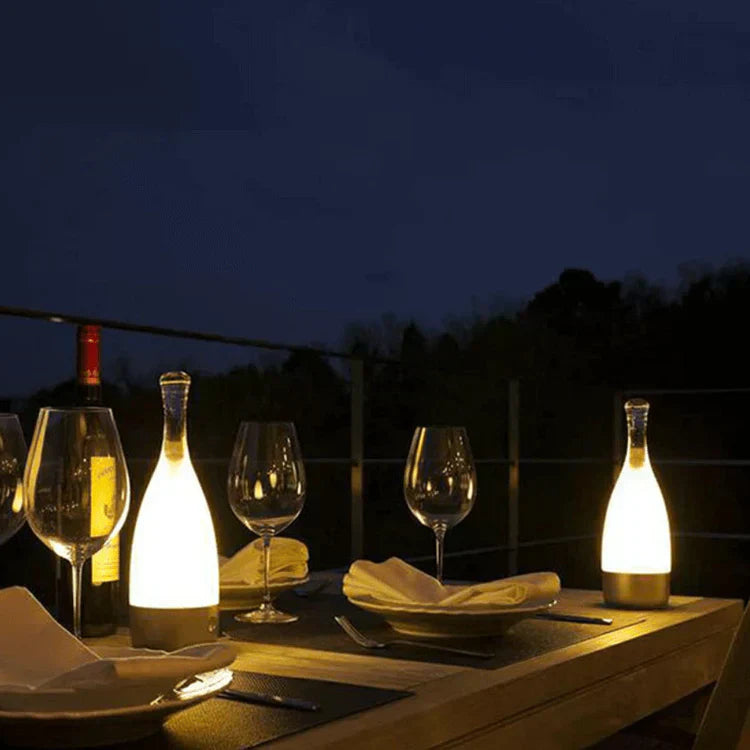 Wine Bottle Shaped USB Rechargeable Table Lamp