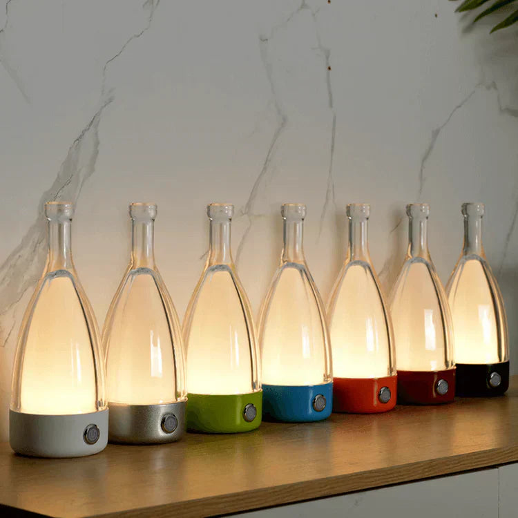 Wine Bottle Shaped USB Rechargeable Table Lamp