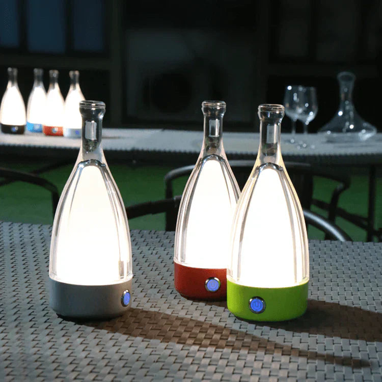 Wine Bottle Shaped USB Rechargeable Table Lamp