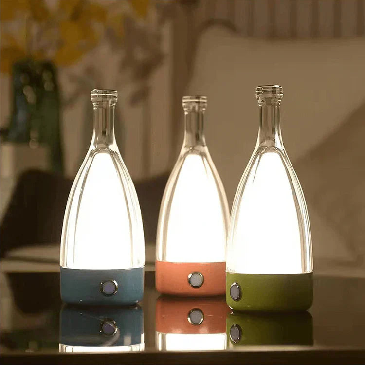 Wine Bottle Shaped USB Rechargeable Table Lamp