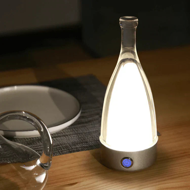 Wine Bottle Shaped USB Rechargeable Table Lamp