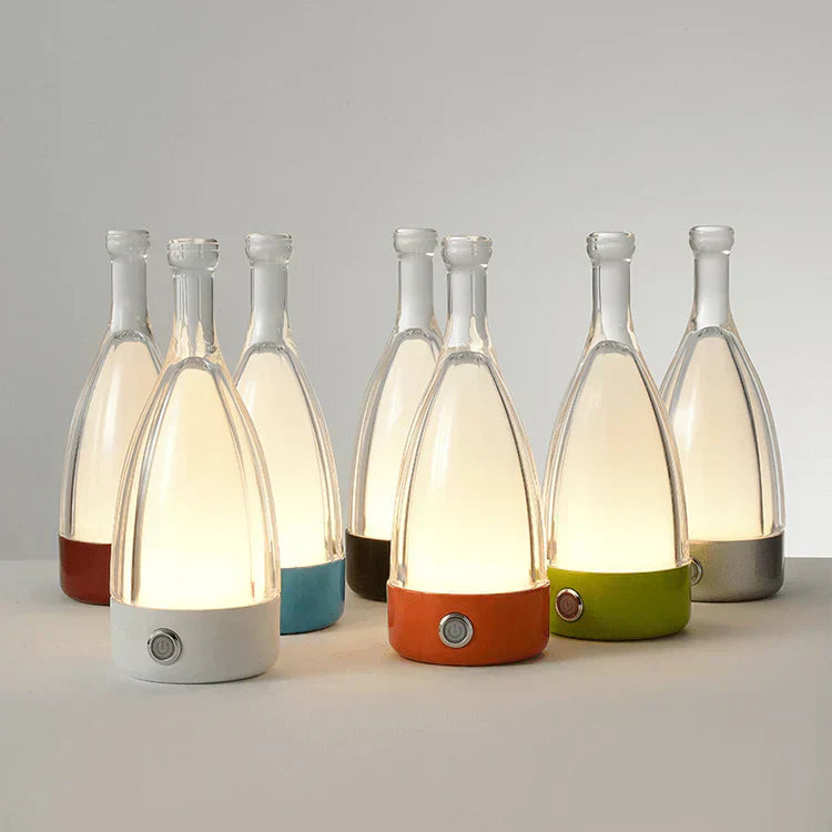 Wine Bottle Shaped USB Rechargeable Table Lamp
