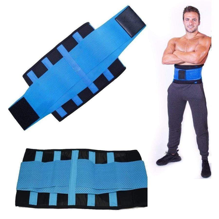 Men's Waist Trainer Slimming Sweat Belt for Fat Loss and Back Support