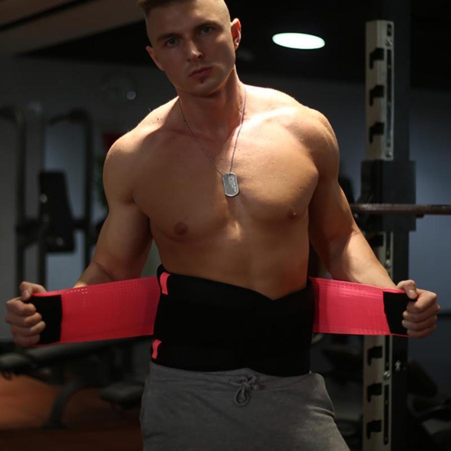 Men's Waist Trainer Slimming Sweat Belt for Fat Loss and Back Support