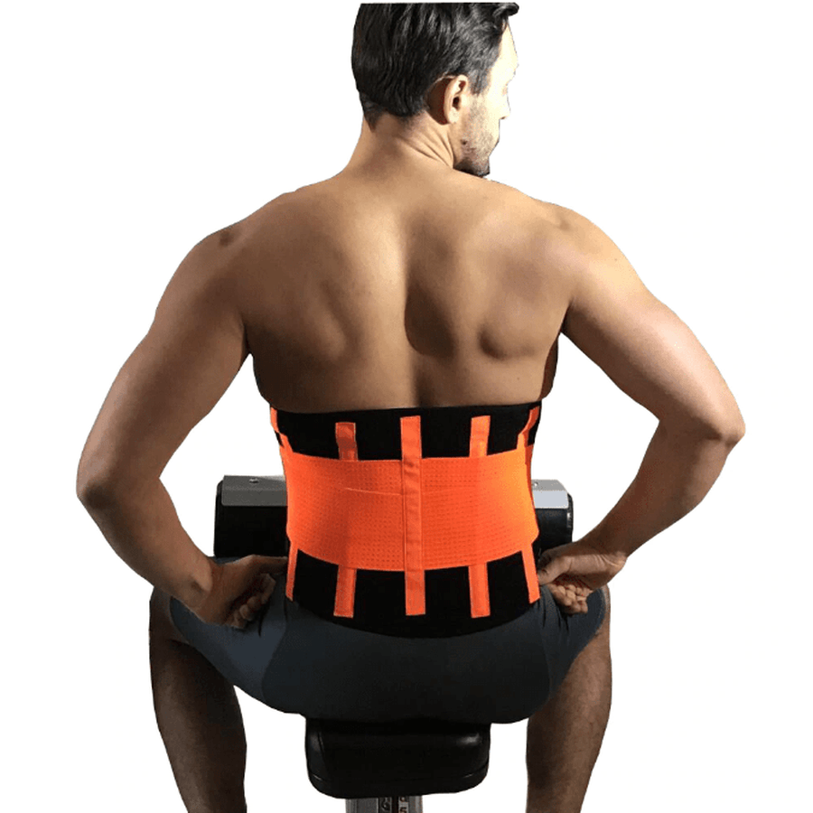 Men's Waist Trainer Slimming Sweat Belt for Fat Loss and Back Support