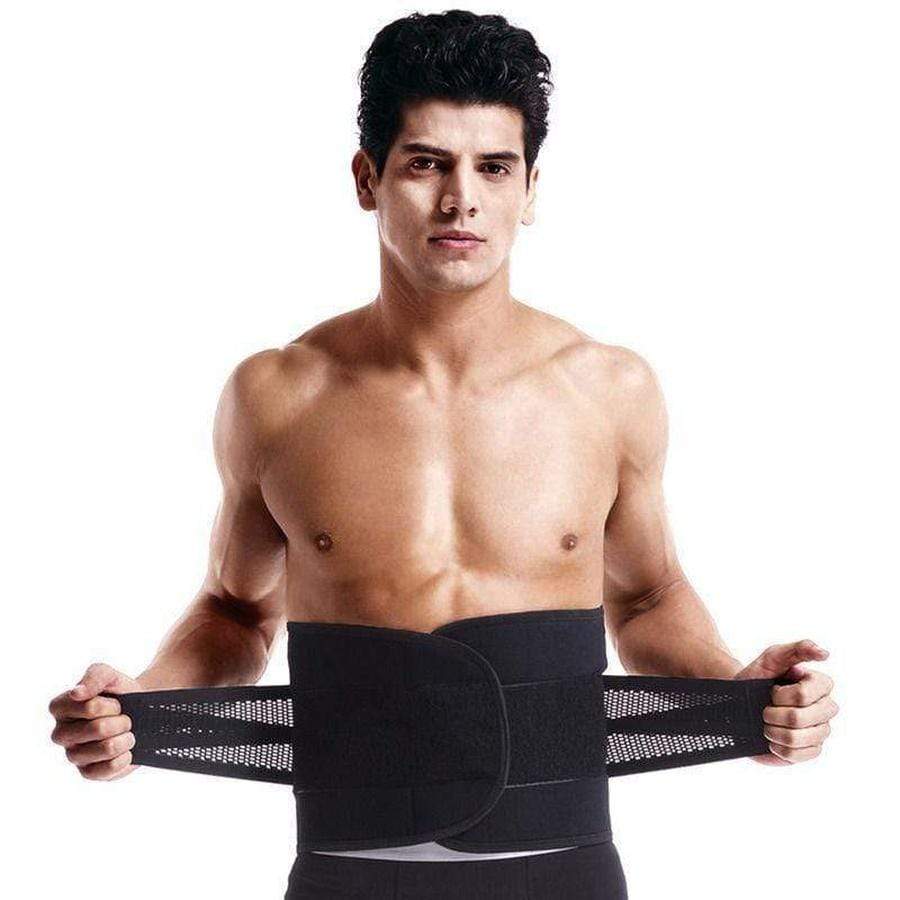 Men's Waist Trainer Slimming Sweat Belt for Fat Loss and Back Support