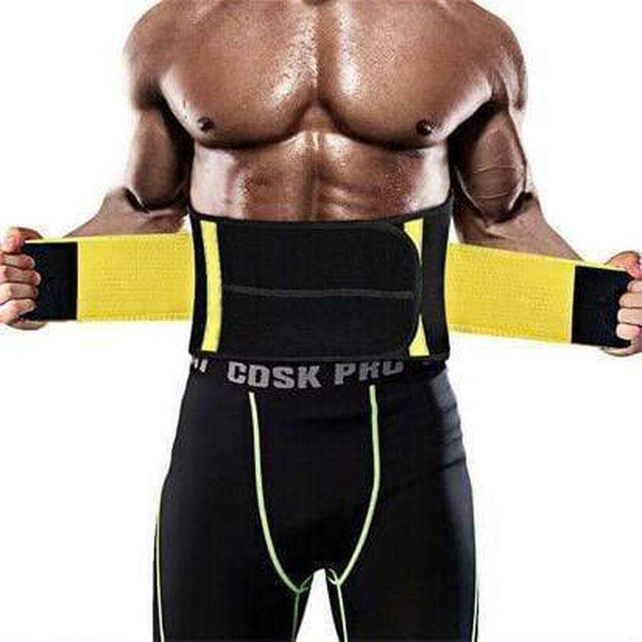 Men's Waist Trainer Slimming Sweat Belt for Fat Loss and Back Support