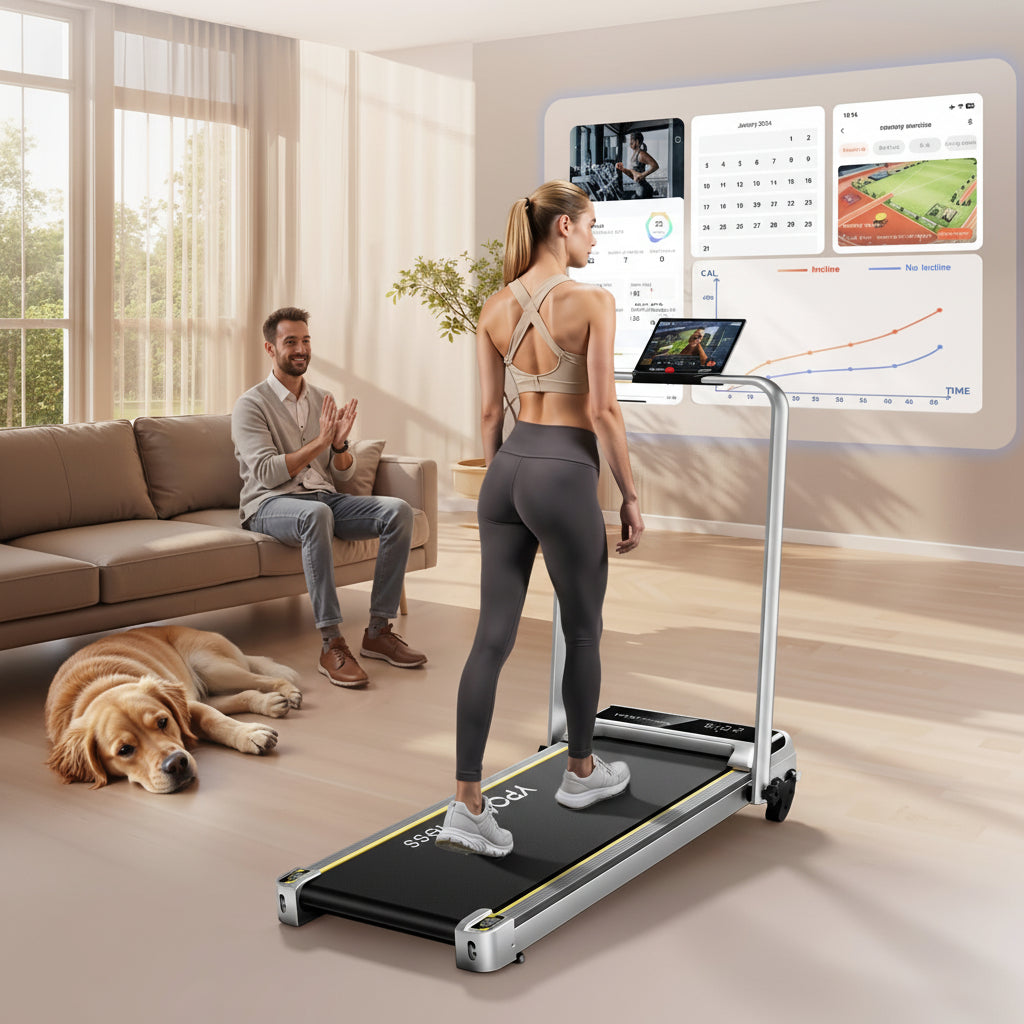 Incline Walking Pad Treadmill for Home and Office