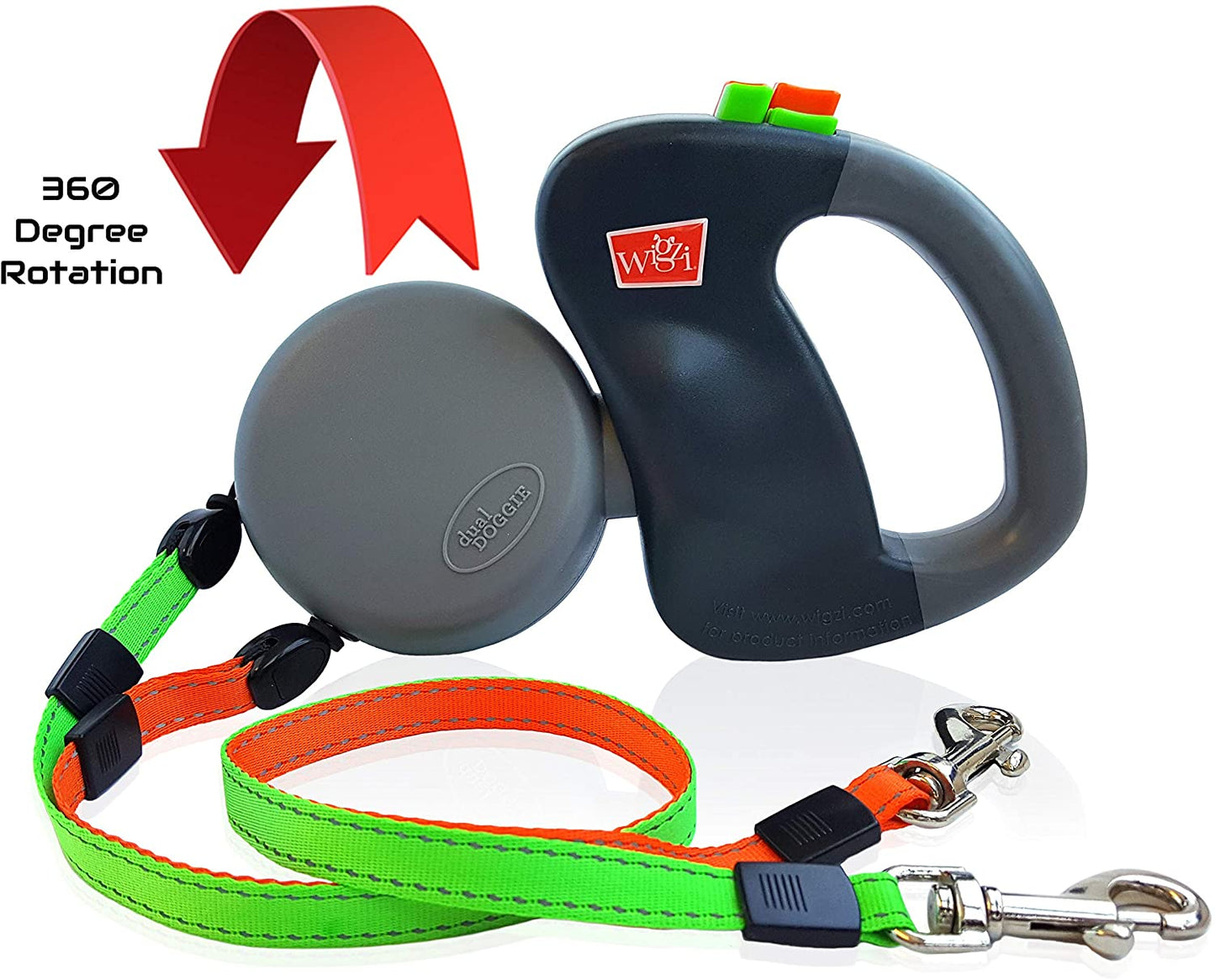 Tangle-Free Double Dog Leash with Reflective Safety
