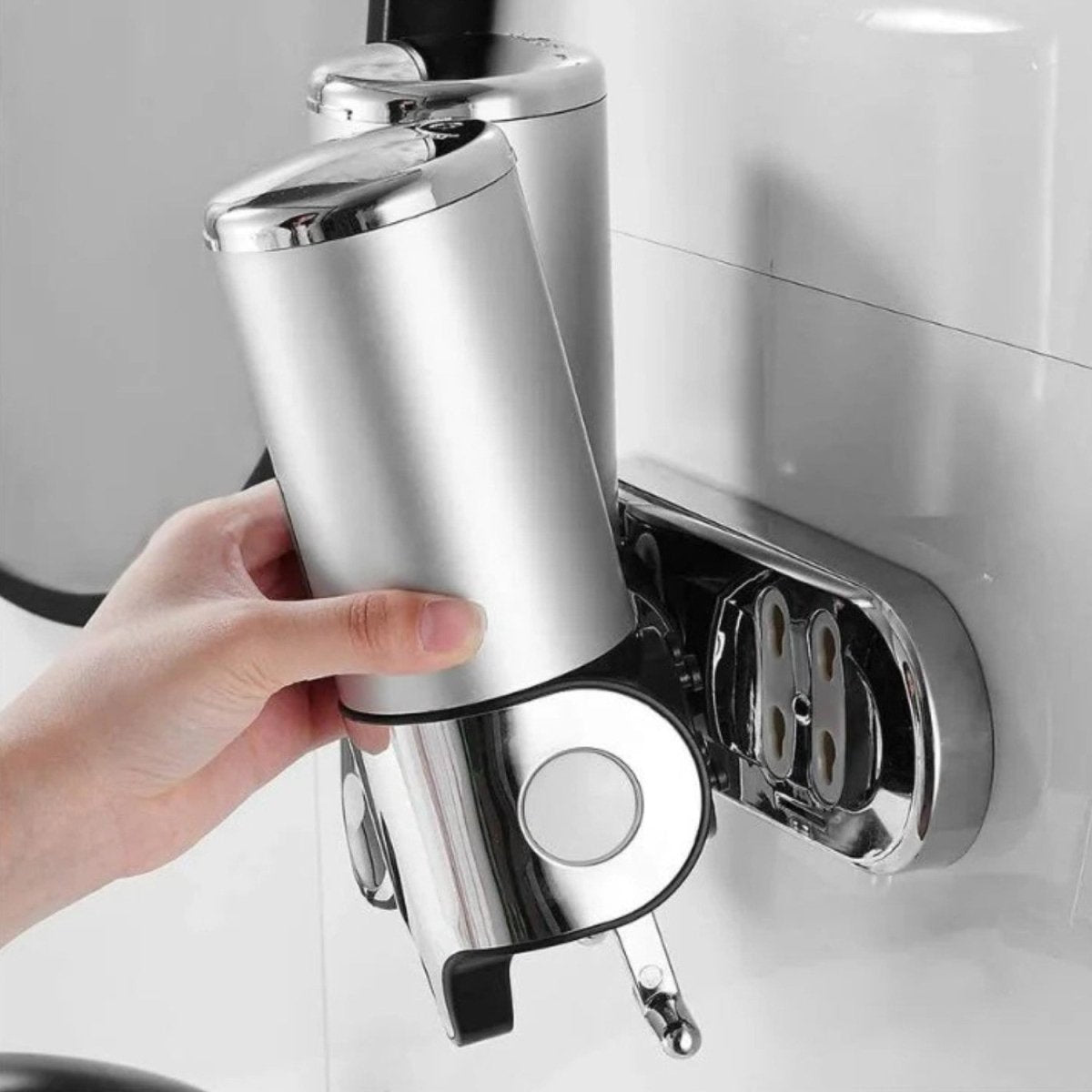 Wall-Mounted Stainless Steel Soap Dispenser with Gentle Pump