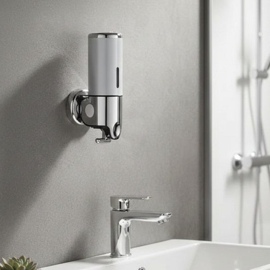 Wall-Mounted Stainless Steel Soap Dispenser with Gentle Pump