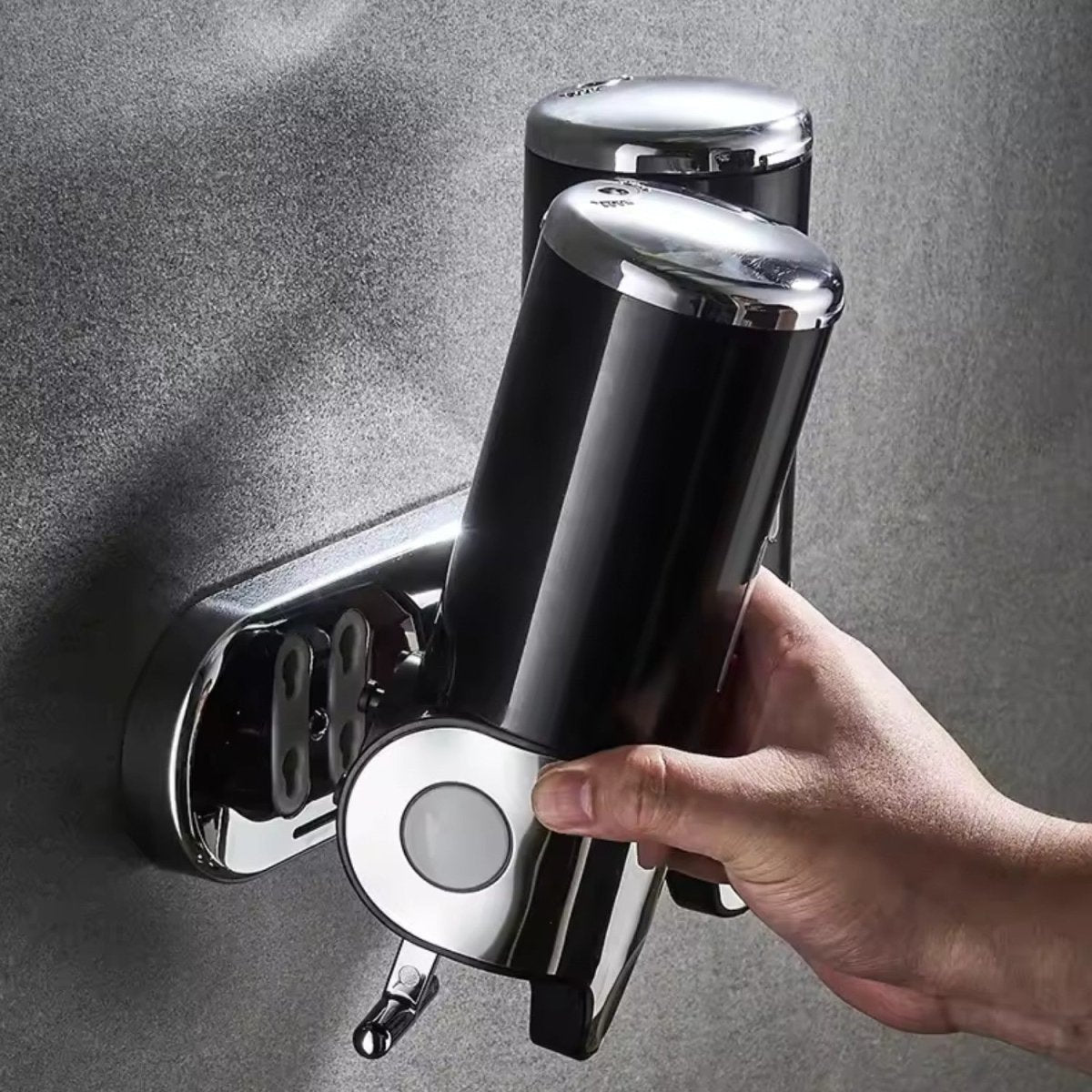 Wall-Mounted Stainless Steel Soap Dispenser with Gentle Pump
