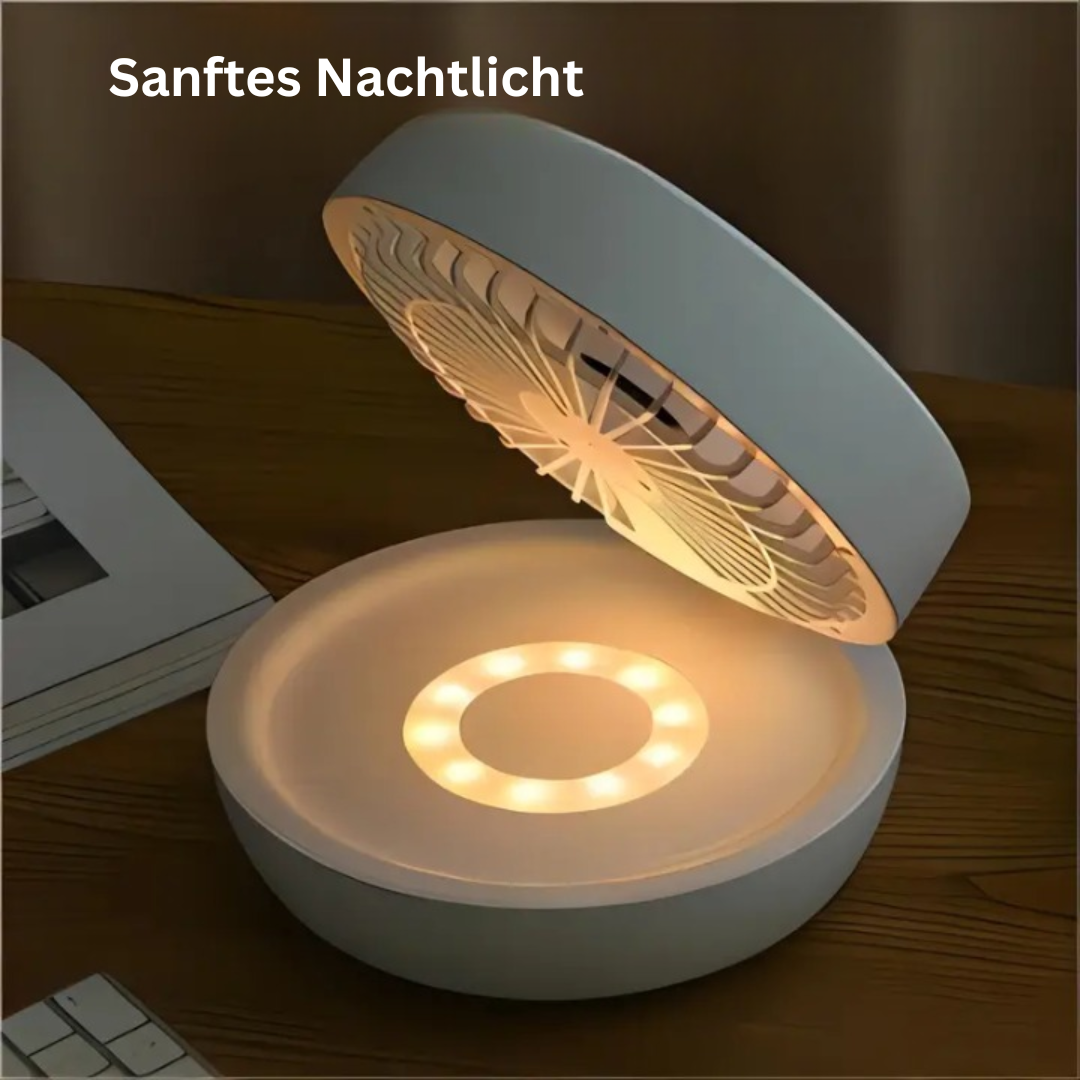 Portable Foldable Wall Fan with Humidifier and Three Speed Settings