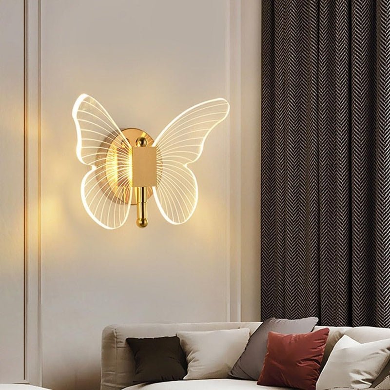 Butterfly LED Wall Light with 3 Adjustable Light Modes