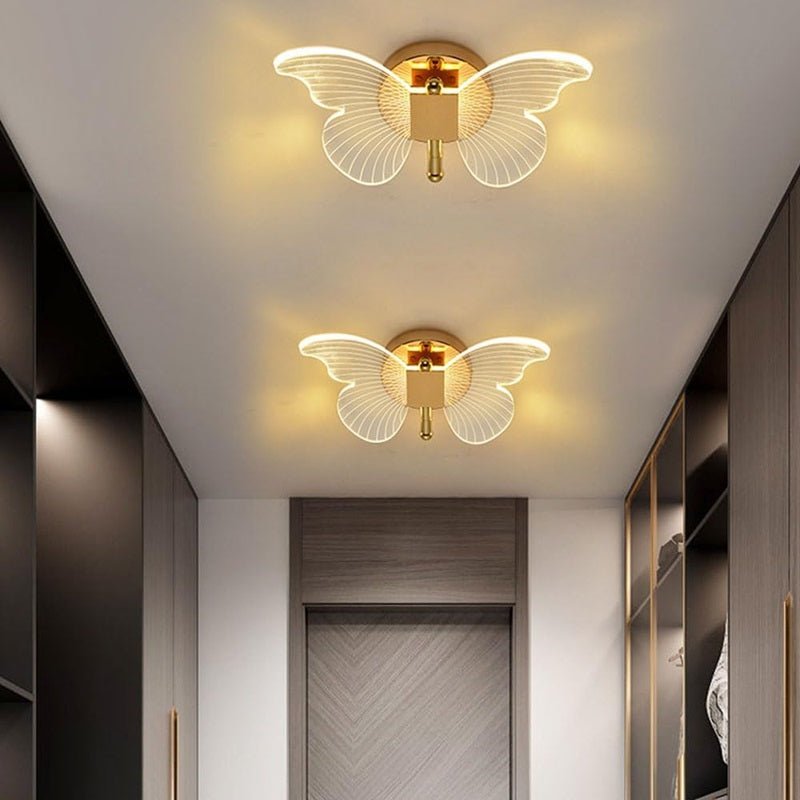 Butterfly LED Wall Light with 3 Light Modes - Energy Efficient and Elegant