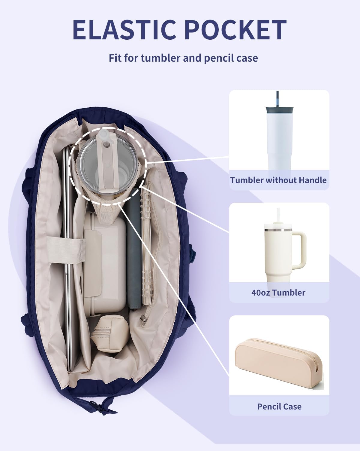 Quilted Puffer Tote with Tumbler Holder and Laptop Sleeve