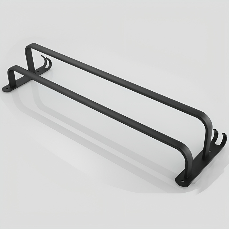 Wall-Mounted Aluminium Towel Rack with Swing Bars