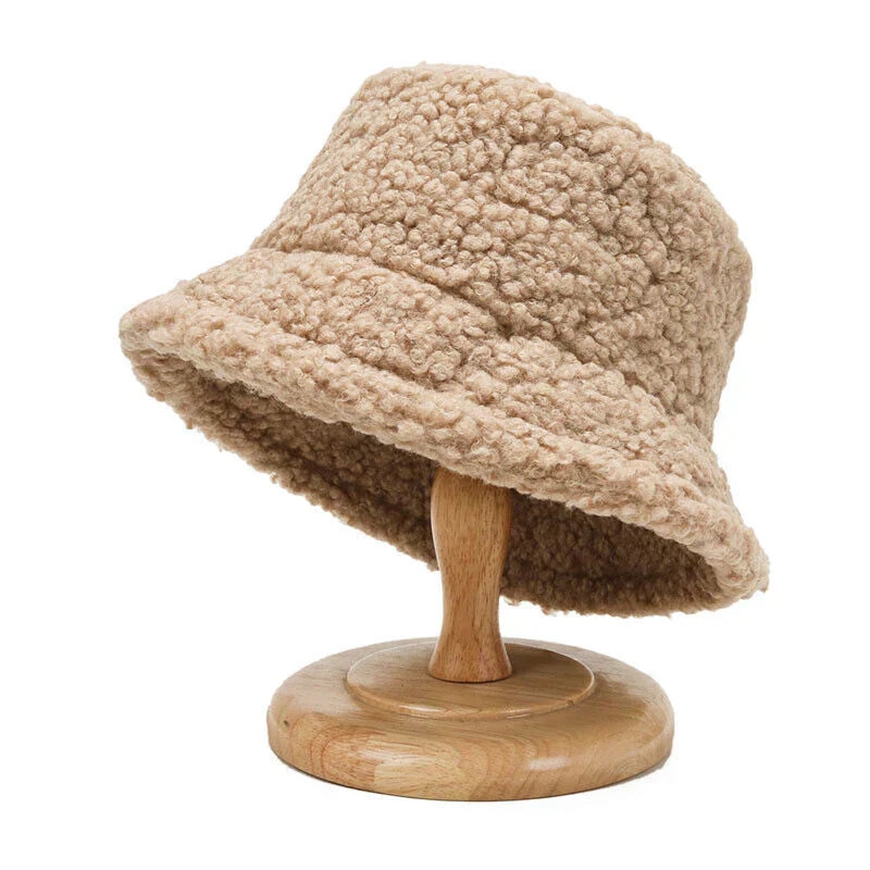Livia Soft Lambswool Teddy Bucket Hat
