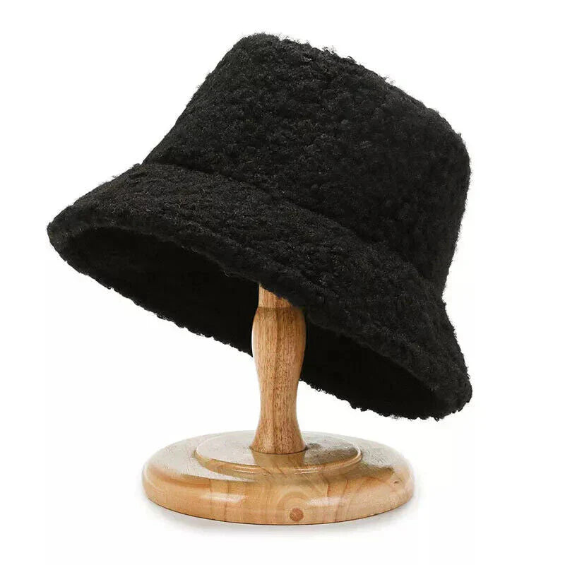 Livia Soft Lambswool Teddy Bucket Hat