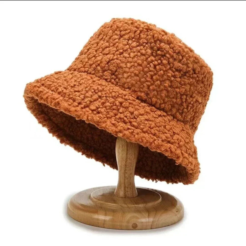 Livia Soft Lambswool Teddy Bucket Hat