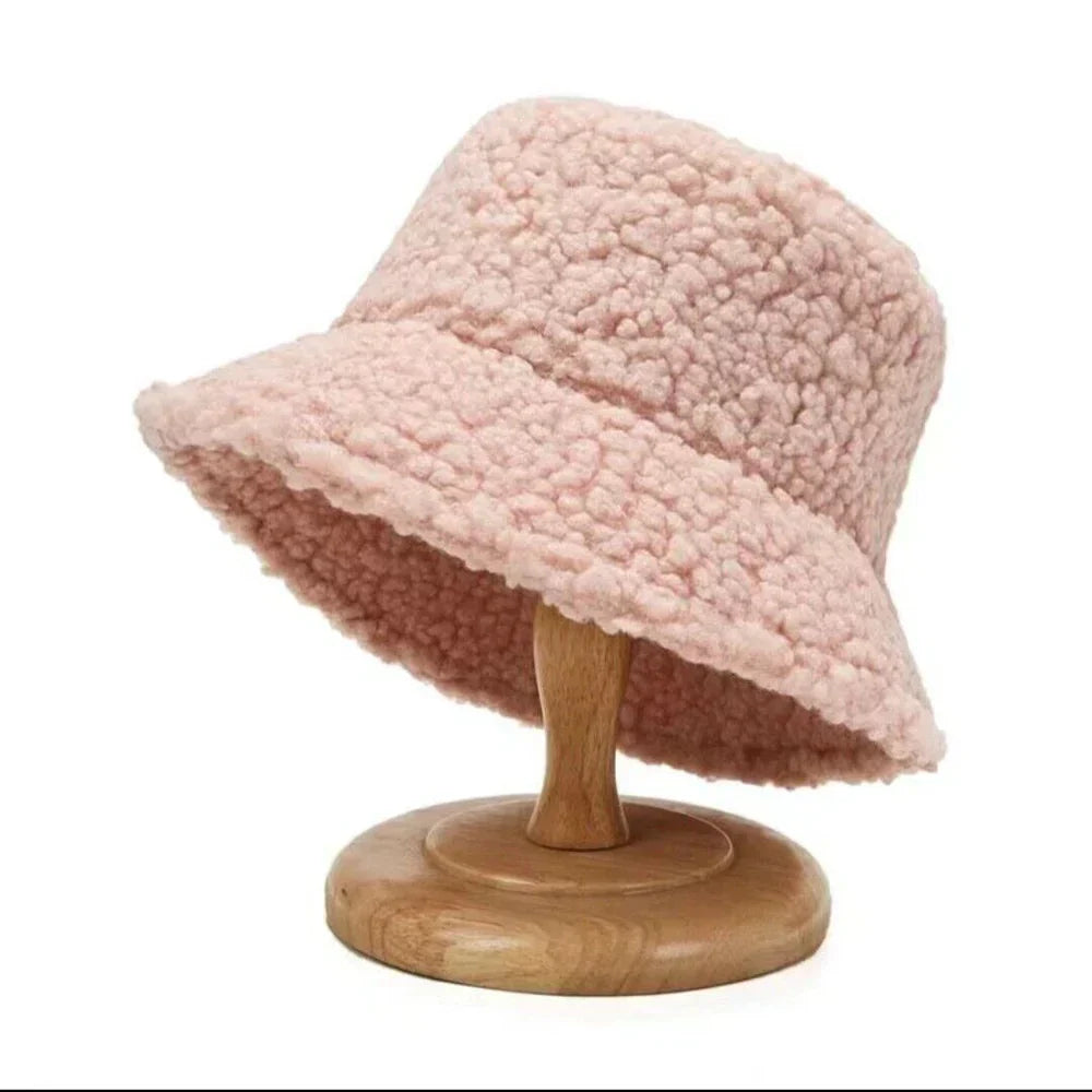 Livia Soft Lambswool Teddy Bucket Hat