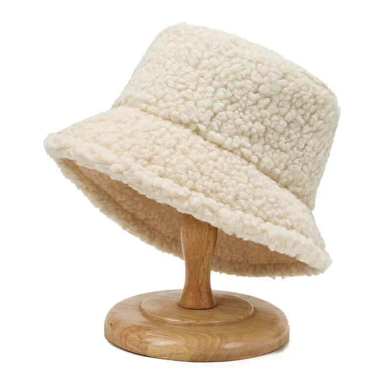 Livia Soft Lambswool Teddy Bucket Hat
