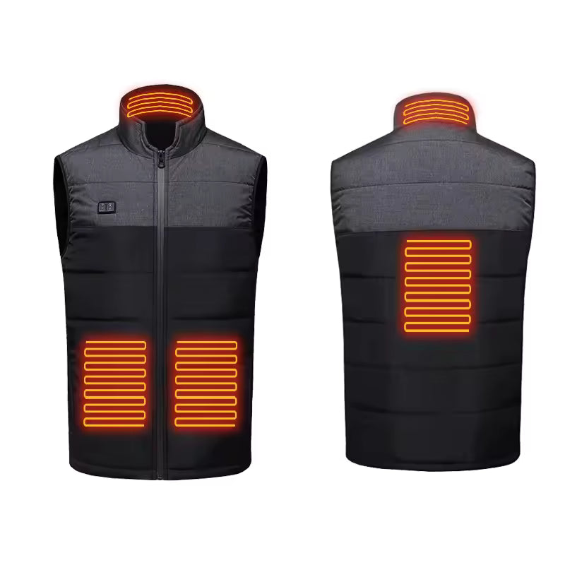 Adjustable Heated Vest with Instant Warmth and Long Battery Life