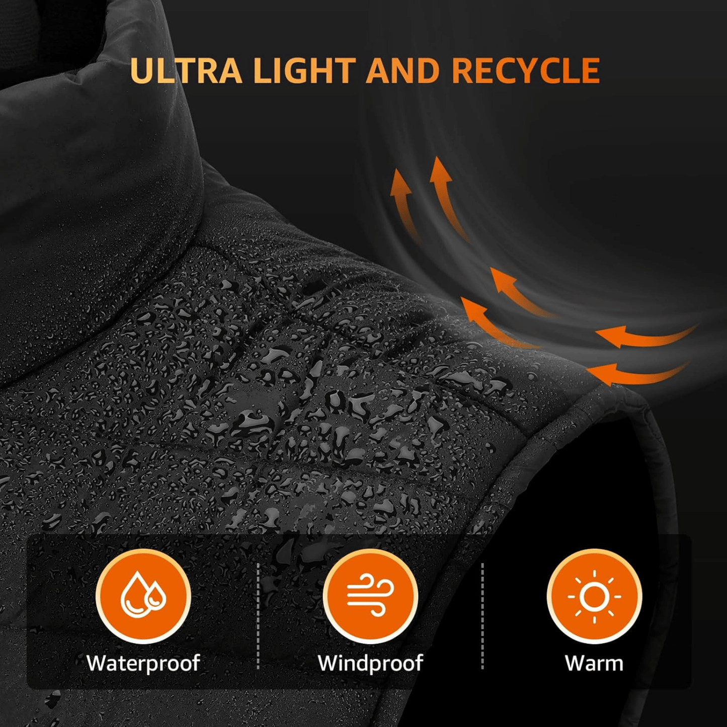 Adjustable Heated Vest with Instant Warmth and Long Battery Life