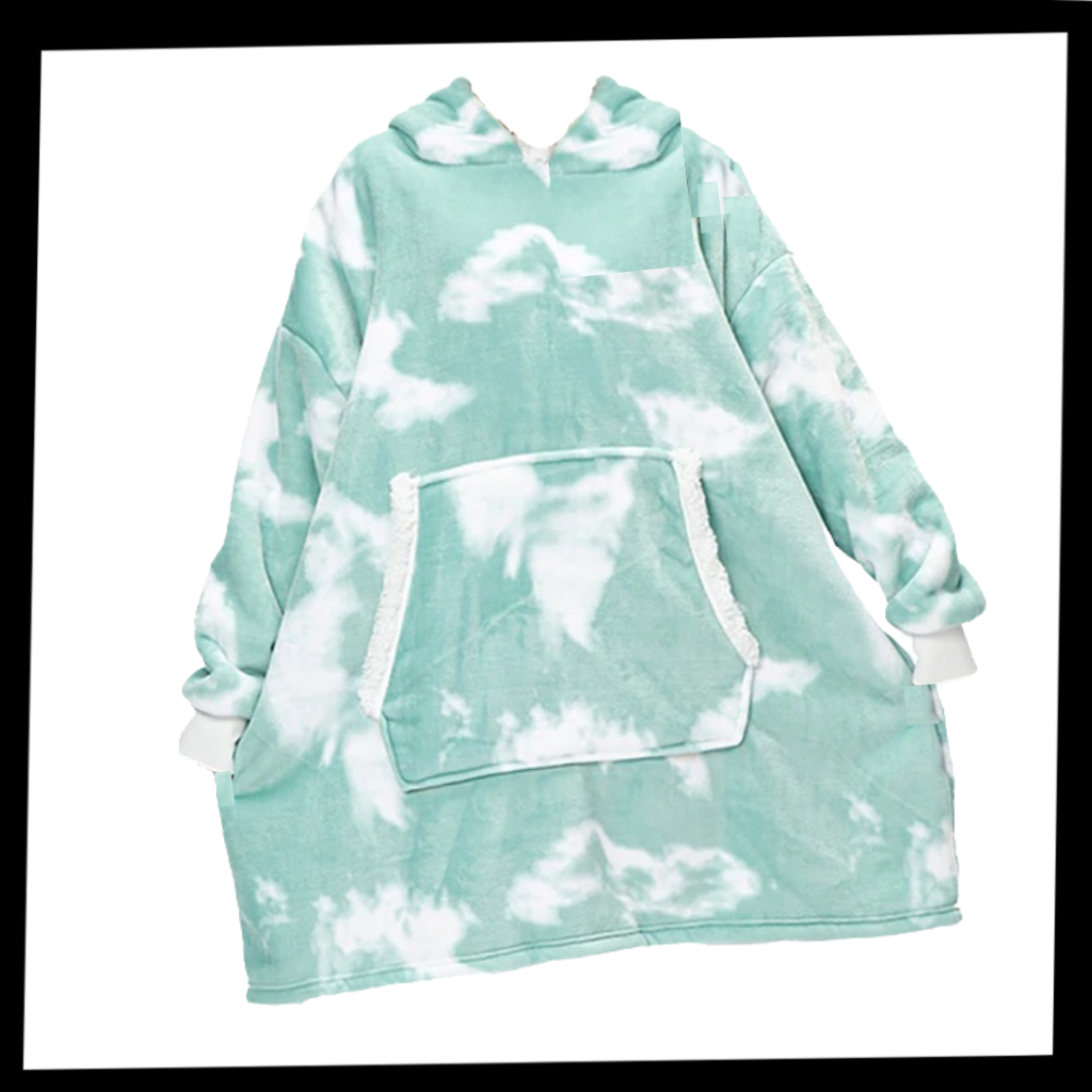 Cozy Oversized Blanket Hoodie with Sherpa Fleece Lining