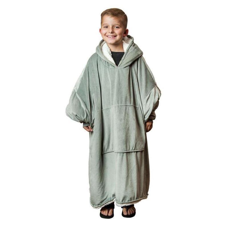 Cozy Oversized Blanket Hoodie with Sherpa Fleece Lining