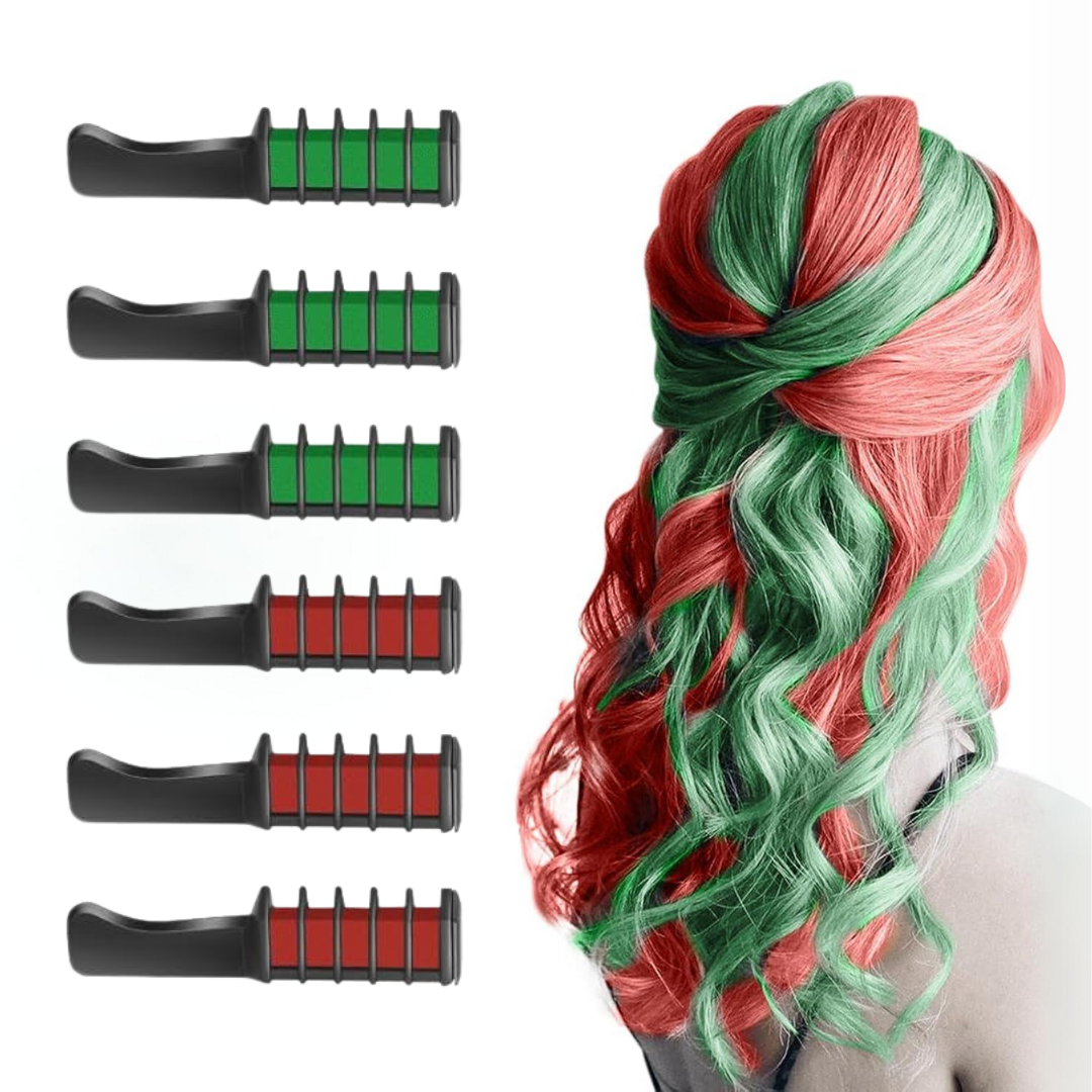 Washable Hair Chalk Comb for Vibrant Temporary Color