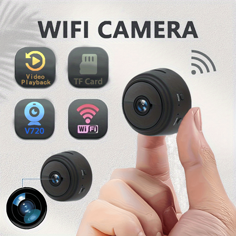 Compact Wireless HD Security Camera for Indoor and Outdoor Use