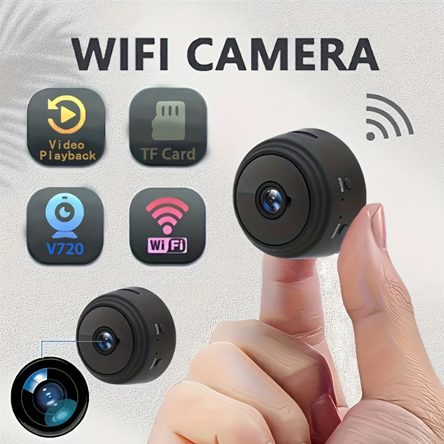 Compact Wireless HD Security Camera for Indoor and Outdoor Use