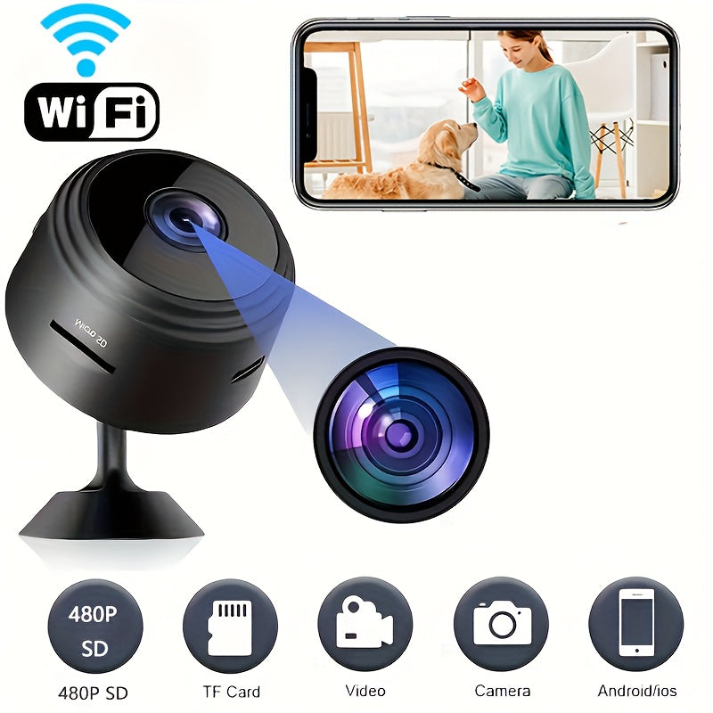 Wireless Portable Surveillance Camera with Rechargeable Battery