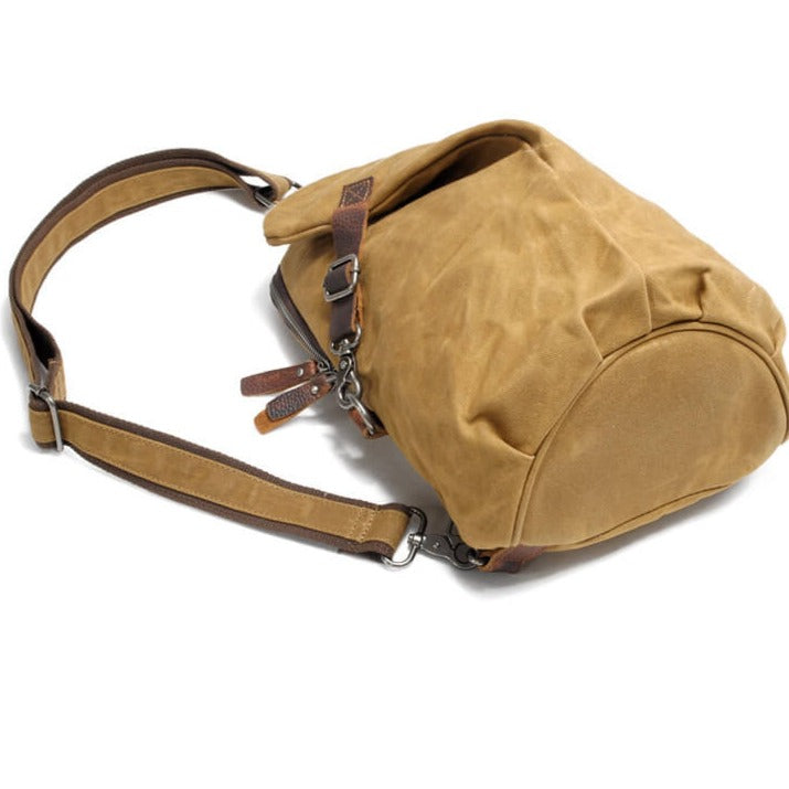 Water-Resistant Canvas Crossbody Bag with Anti-Theft Pocket