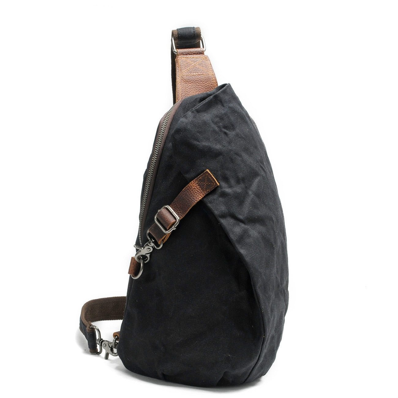 Water-Resistant Canvas Crossbody Bag with Anti-Theft Pocket