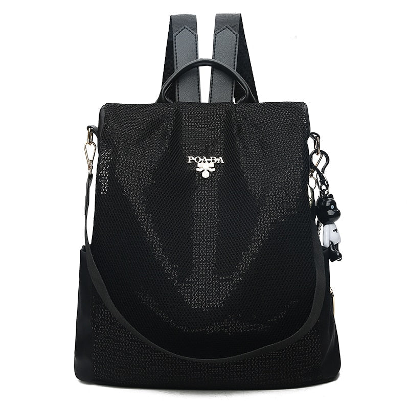 Water-Resistant Anti-Theft Backpack with Hidden Back Access and Multi-Pocket Design