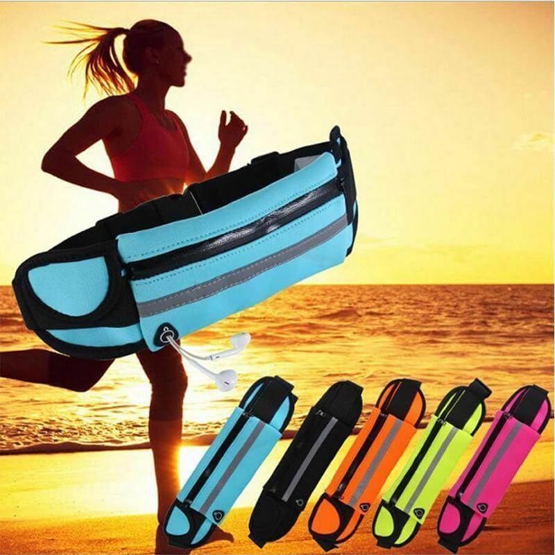 Water-Resistant Adjustable Running Waist Belt with Headphone Port – Buy 1 Get 1 Free