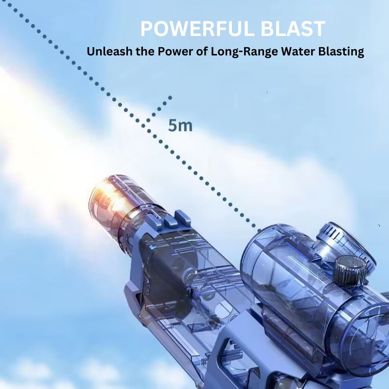 Electric Water Gun with LED Lights and Ergonomic Grip