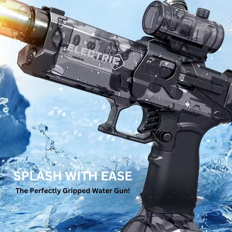 Electric Water Gun with LED Lights and Ergonomic Grip