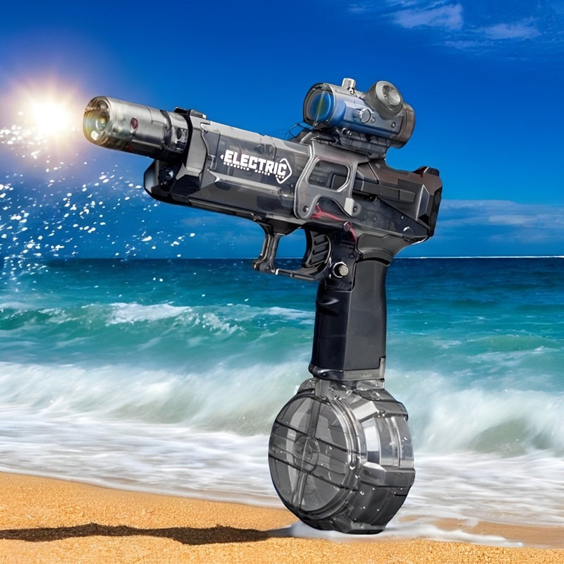 Electric Water Gun with LED Lights and Ergonomic Grip