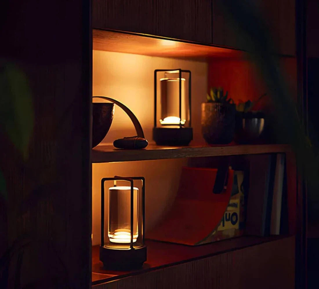 Waterproof Portable Crystal Lantern Table Lamp