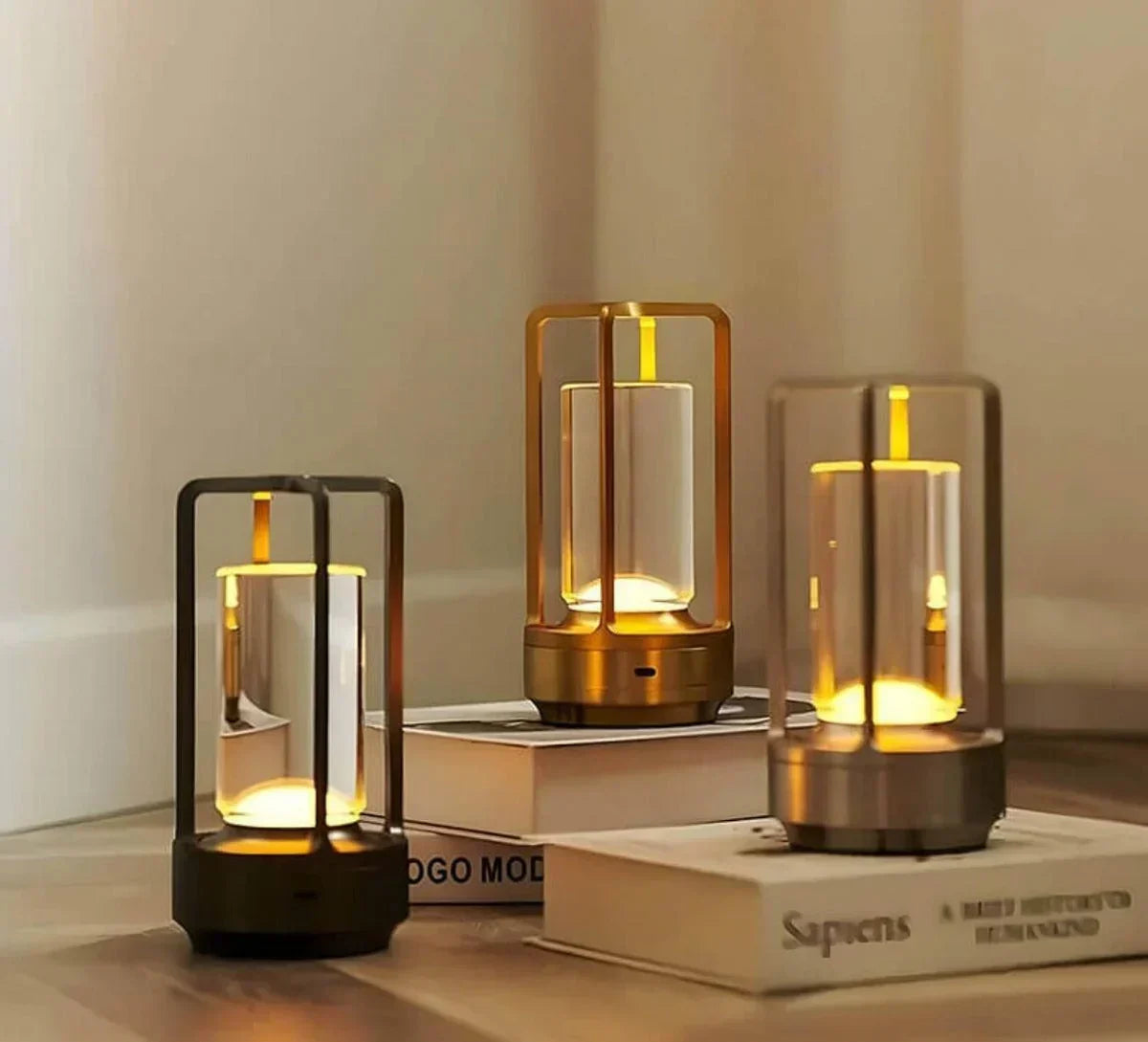 Waterproof Portable Crystal Lantern Table Lamp