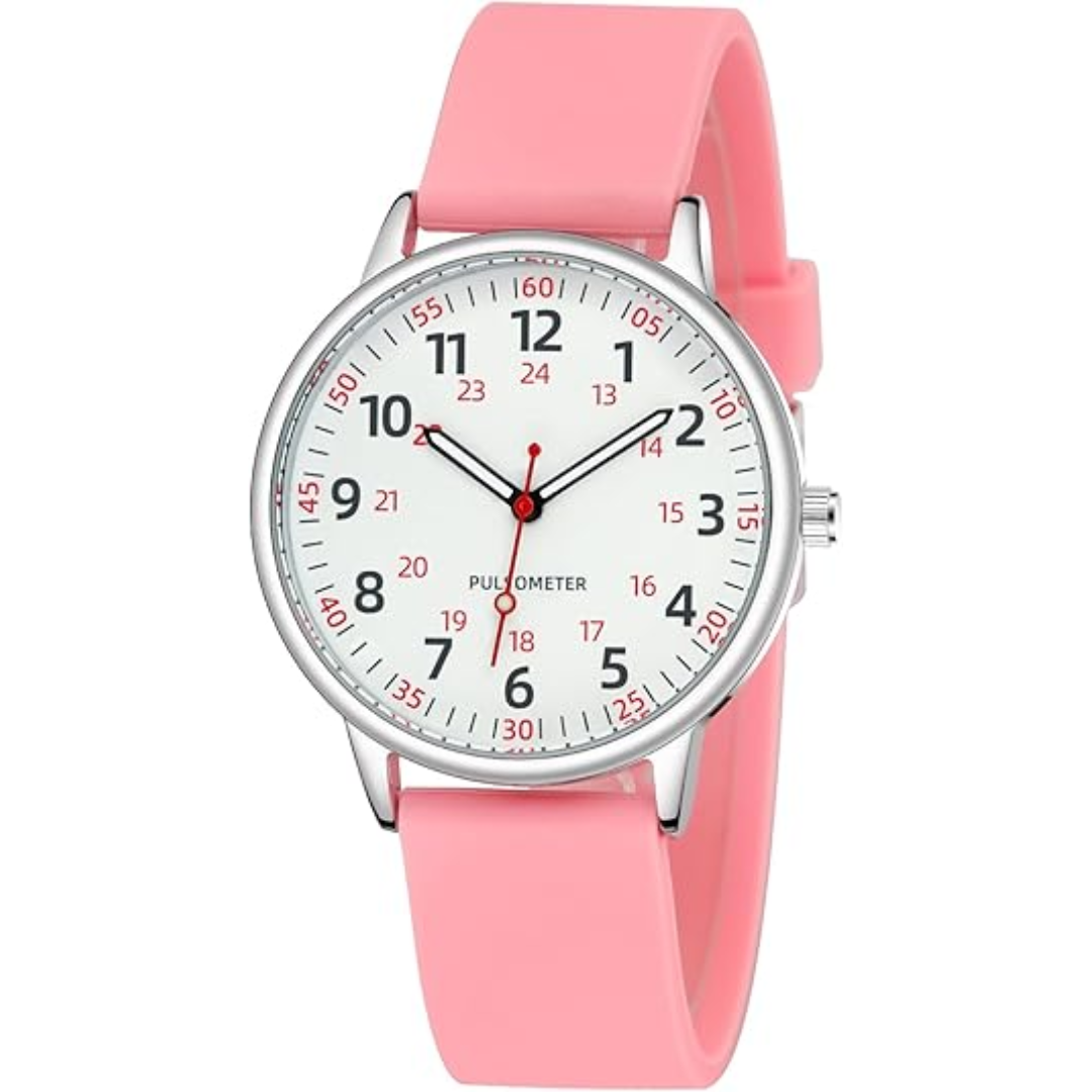 Waterproof Analogue Nurse Watch with Silicone Strap