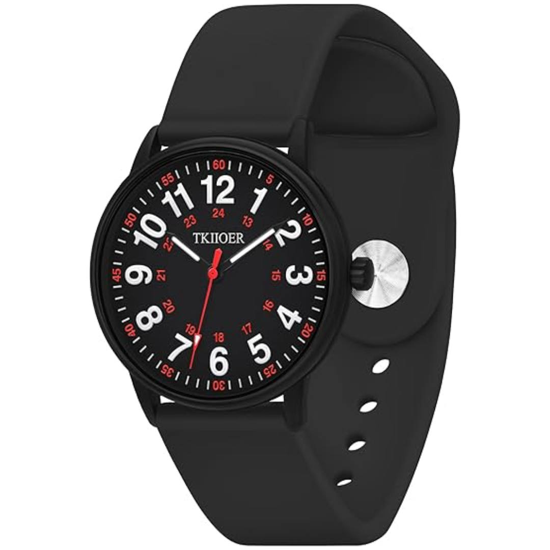 Waterproof Luminous Nurses Watch with Military Time