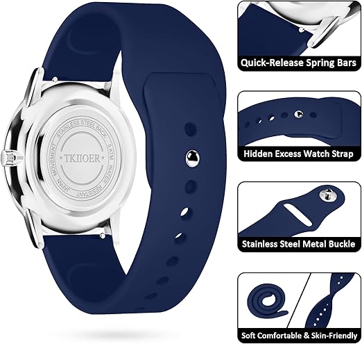 Waterproof Luminous Nurses Watch with Military Time